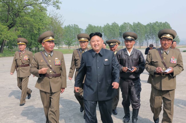 North Korean leader Kim Jong-un visits an air force unit to inspect its facilities and encourage troops, according to the official Korean Central News Agency last Wednesday. ( Yonhap)