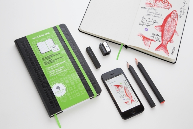 Moleskine’s smart notebook for Evernote, a note-taking app