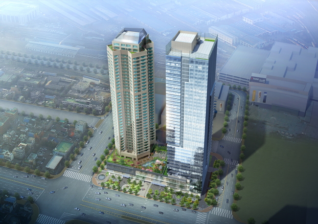 A rendition of the Prugio Summit apartment complex in Yongsan, central Seoul