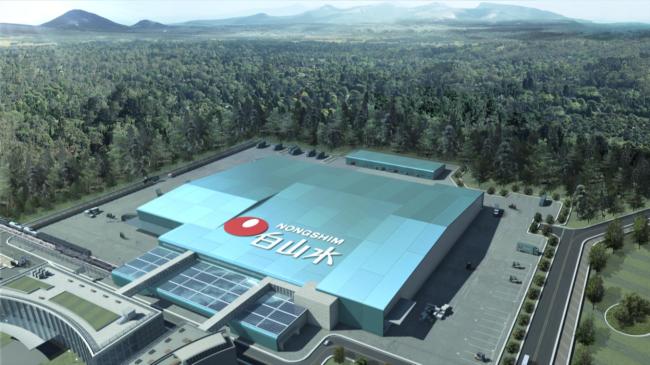 A rendering of Nongshim’s Baeksansu plant. (Nongshim)