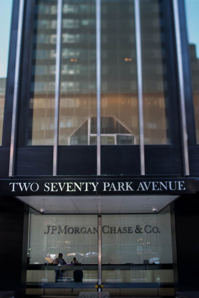 JPMorgan Chase & Co.’s headquarters in New York. (Bloomberg)