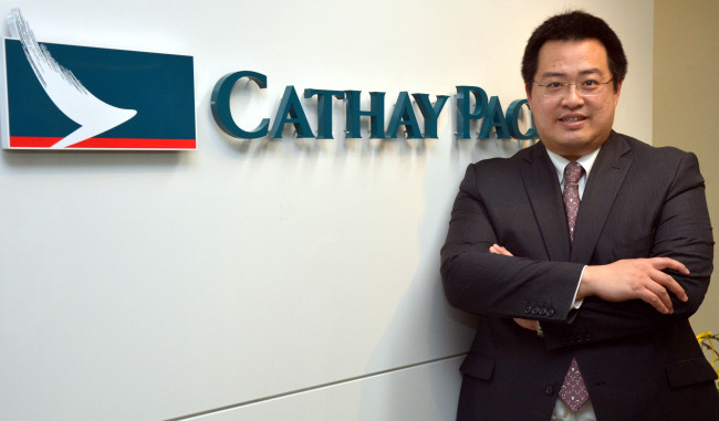 Mark Ng, Korean head of Cathay Pacific Airways, poses at the company’s Seoul office on June 26. (Kim Myung-sub/The Korea Herald)