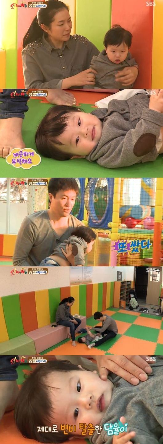 Rumiko Tani and her starlet son Damyool appear on SBS reality show “Oh! My Baby.” (SBS)