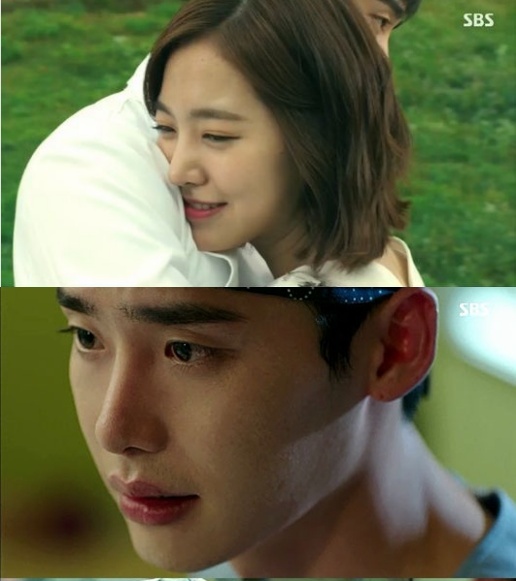 Actor Lee Jong-suk embraces actress Jin Se-yeon in SBS medical rom-com 