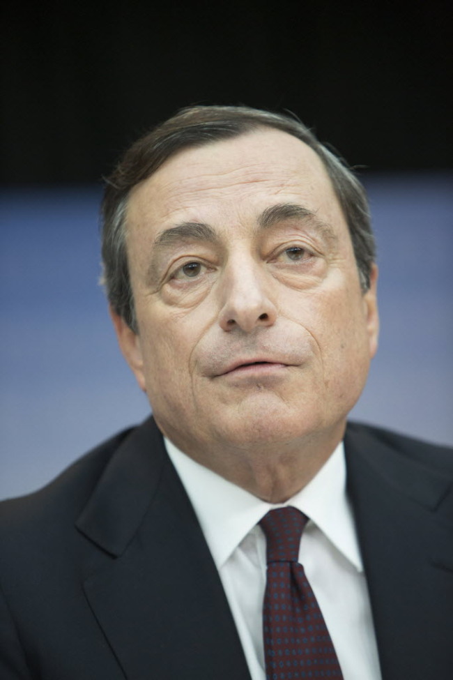 European Central Bank head Mario Draghi. (Bloomberg)