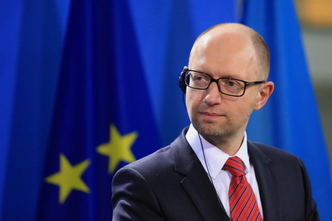 Ukraine Premier Arseniy Yatsenyuk. (Bloomberg)