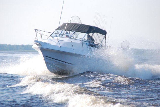 A charter boat full of fishermen on vacation searches for the perfect spot to catch lunch. (Myscha Theriault/MCT)