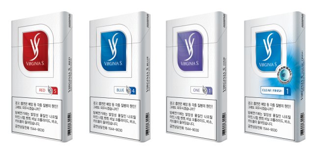 The new package of Philip Morris’ Virginia S. Superslim variants. (Philip Morris)