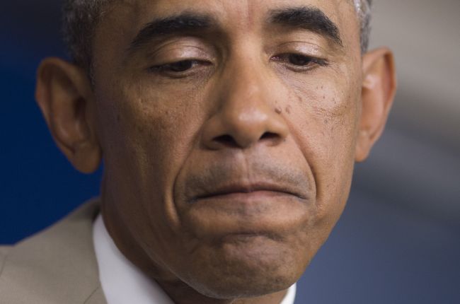 U.S. President Barack Obama holds a press conference in Washington, D.C., Thursday. (AFP-Yonhap)