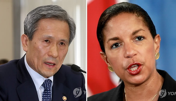 Kim Kwan-jin, Susan Rice (Yonhap News)