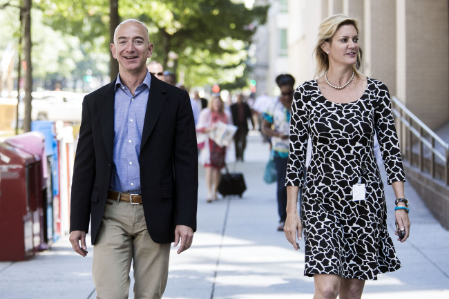 (left) Jeff Bezos, new owner of The Washington Post. (Bloomberg)