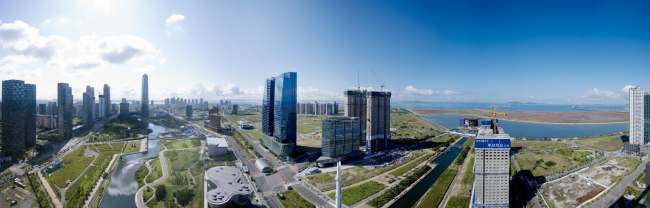 A panoramic view of Songdo, an emerging international city under construction in the Incheon Free Economic zone (IFEZ)