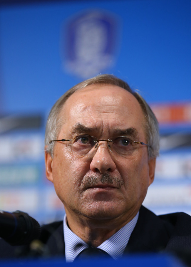 South Korea’s head coach Uli Stielike (Yonhap)