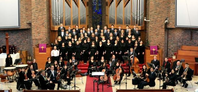 Camarata Music Company’s full choir and orchestra. (CMC)