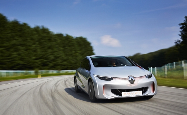 Renault’s plug-in hybrid concept car EOLAB. (POSCO)