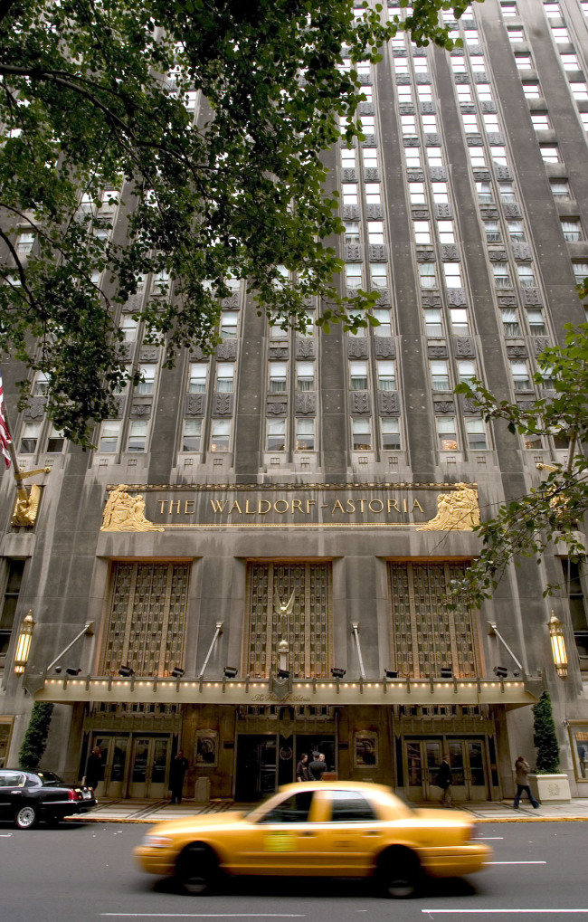 The Waldorf Astoria hotel in New York. (Bloomberg)