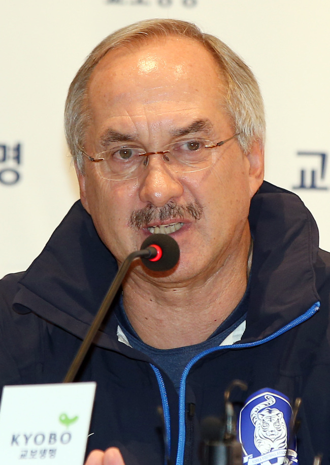 Korea’s head coach Uli Stielike (Yonhap)