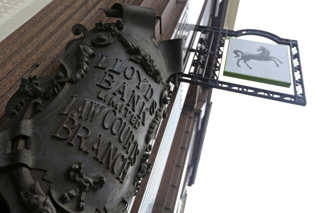 A Lloyds Bank branch in London. (Bloomberg)