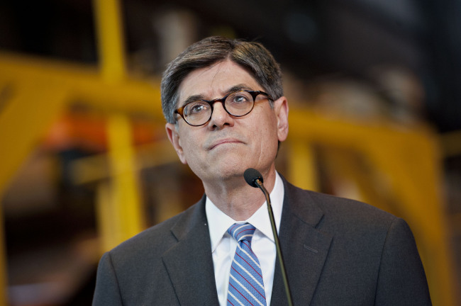 U.S. Treasury Secretary Jacob Lew. (Bloomberg)