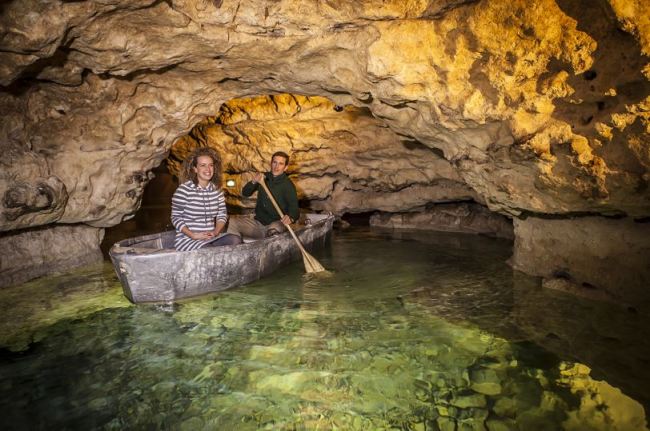 A lake cave in Trapolca near Lake Balaton (Hungarian Tourism Agency)