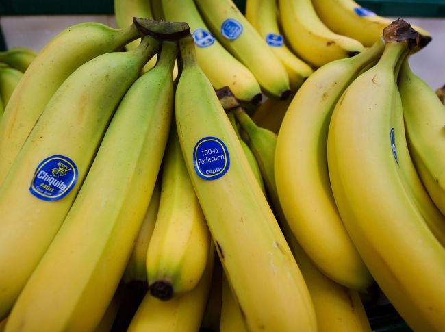 Chiquita bananas for sale at a Washington, D.C., market. (AFP-Yonhap)