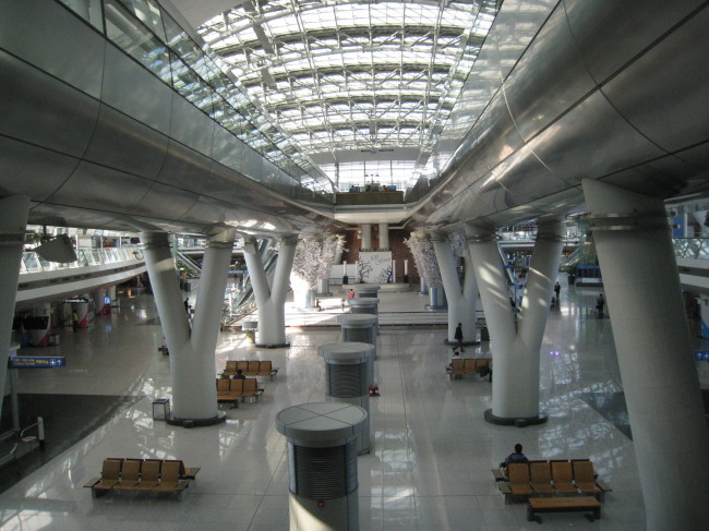 The airport train platform at Incheon International Airport. (Incheon Airport Railroad)