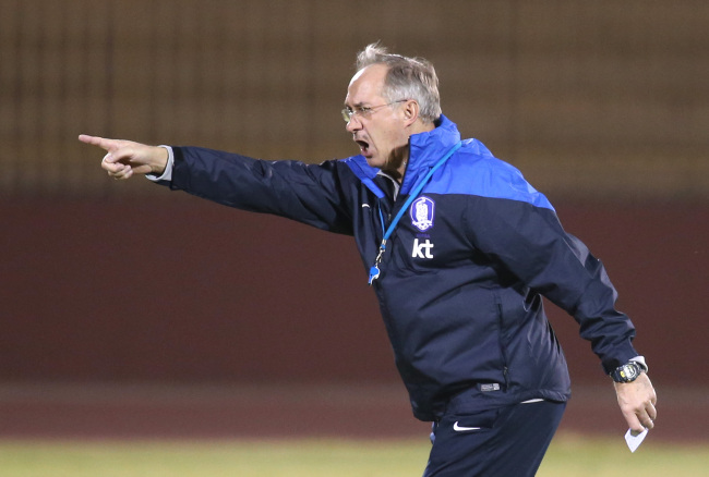 Korea head coach Uli Stielike. (Yonhap)