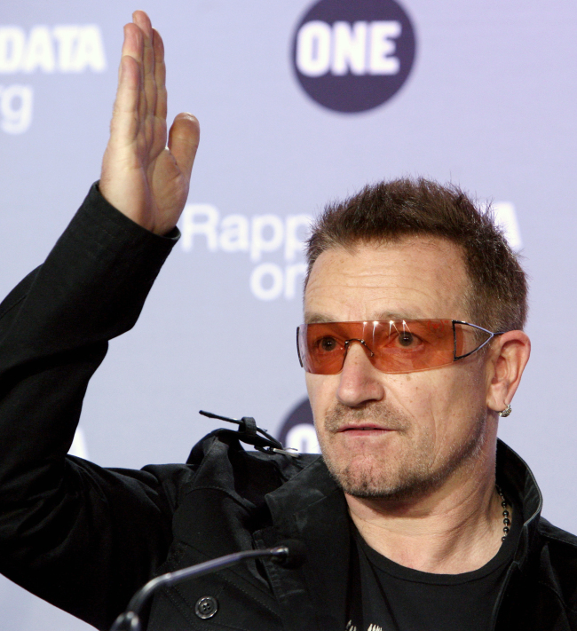 Bono. (AP-Yonhap)