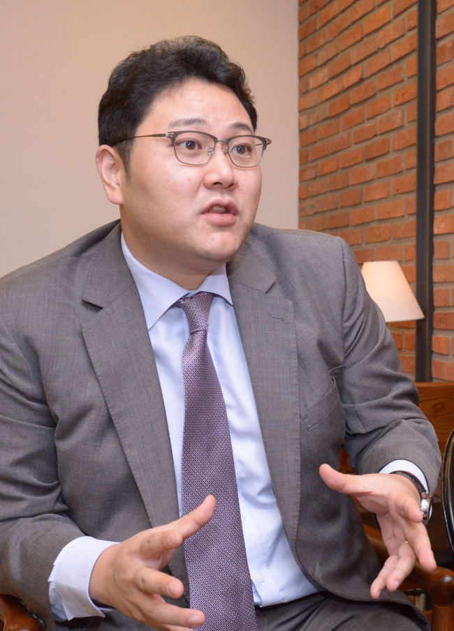 InnoCSR Group CEO Lee Yoon-suk. (Chung Hee-cho/The Korea Herald)