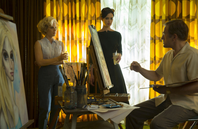 From left: Amy Adams, Krysten Ritter and Christoph Waltz star in “Big Eyes.” (Leah Gallo/The Weinstein Company)