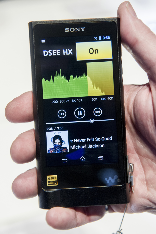 A Sony Walkman NW-ZX2 digital media player. (Bloomberg)