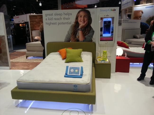 SleepIQ Kids, a smart bed developed by Sleep Number (Kim Young-won/The Korea Herald)