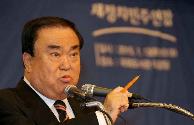 Moon Hee-sang, the interim chief of the New Politics Alliance for Democracy (Yonhap)