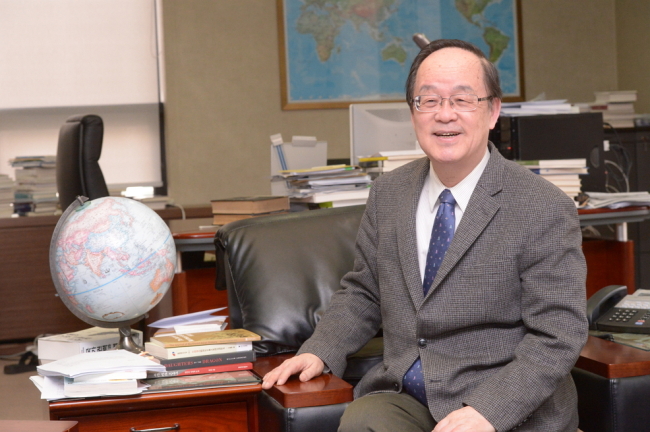 Kim Hak-joon, president of the Northeast Asian History Foundation (Chung Hee-cho/The Korea Herald)