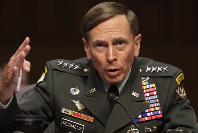 In this June 23, 2011, file photo, U.S. Gen. David Petraeus gestures during the Senate Intelligence Committee hearing on his nomination to be director of the Central Intelligence Agency in Washington. (Yonhap)