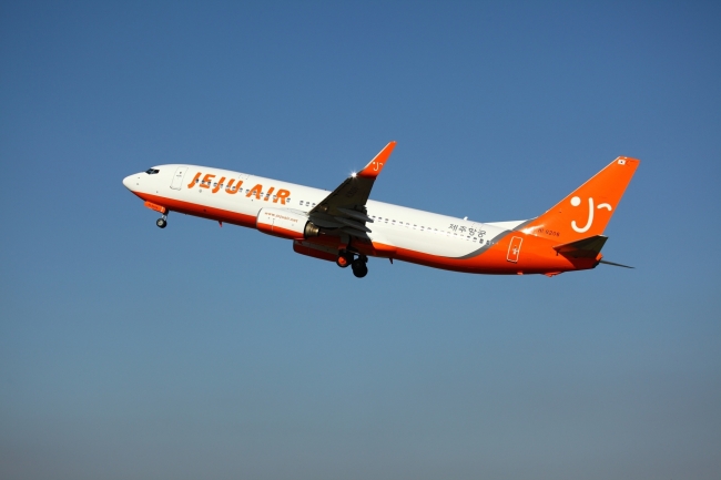 A passenger jet of Jeju Air. (Jeju Air)