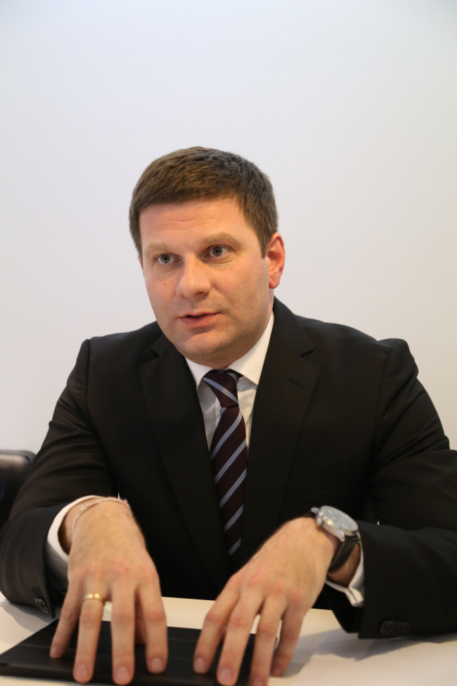 Jaguar Land Rover regional director Dmitry Kolchanov