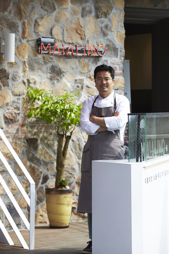 Kim Hyung-geon, former employee of Hyundai Card and CEO of newly-opened Italian restaurant Maialino