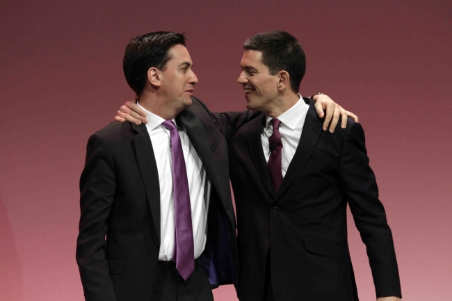 Ed (left) and David (right) Miliband in 2010. AP-Yonhap