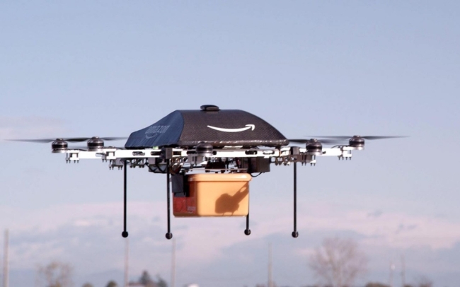 Amazon’s upcoming Prime Air 30 Minute Delivery service will use drones to deliver light packages in less than 30 minutes. (Amazon)