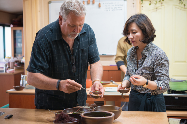 Filming in June for CIA’s “Savoring the Best of World Flavors: Korea” documentary (John Barkley)