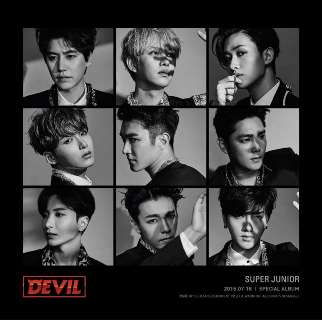 The cover of Super Junior's new album 