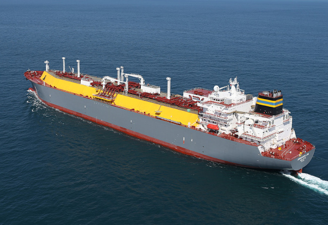 Liquefied Natural Gas carrier built by Daewoo Shipbuilding &Marine Engineering.