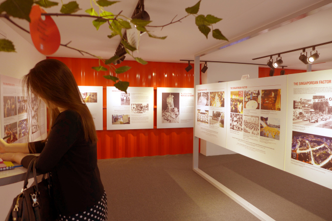 Photo exhibition “We: Defining Stories” at the Seoul Finance Center on Thursday. Joel Lee/The Korea Herald