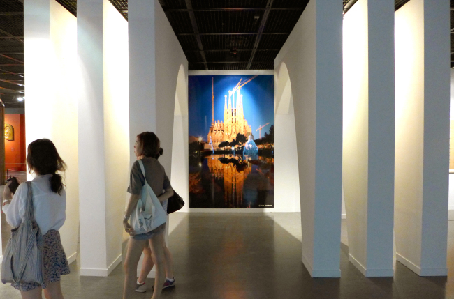 “Unique Gaudi. Barcelona” at the Seoul Arts Center’s Hangaram Art Museum. Joel Lee/The Korea Herald