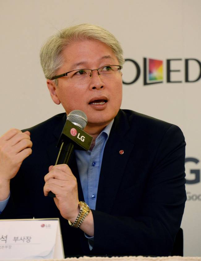 LG Electronics’ head of home entertainment division Kwon Bong-suk. LG Electronics