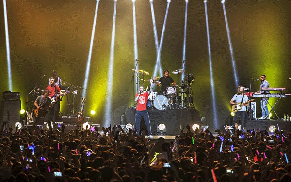Maroon 5’s “V tour“ in Seoul‘s Olympic Gymnastics Arena (Live Nation Korea)