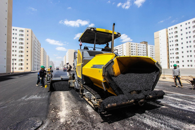 A new-town construction site in Bismayah, some 10 kilometers from Baghdad Hanwha E&C