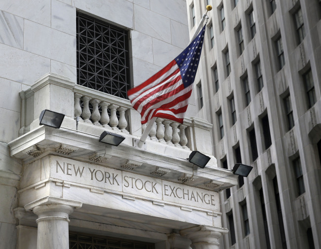 This file photo shows the New York Stock Exchange. World stock markets rose Oct. 9, 2015, on expectations the Federal Reserve will keep interest rates at a record low for at least several more months. (AP)