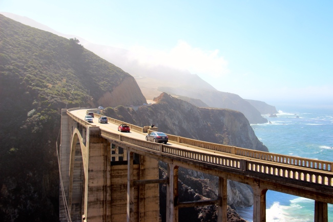 A scenic view of the Bixby Bridge in Big Sur, California. (Julie Jackson/The Korea Herald)